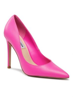 Полуотворени обувки с ток с ток Steve Madden розово