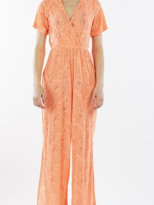 Кружевное платье Nicoletta оранжевое