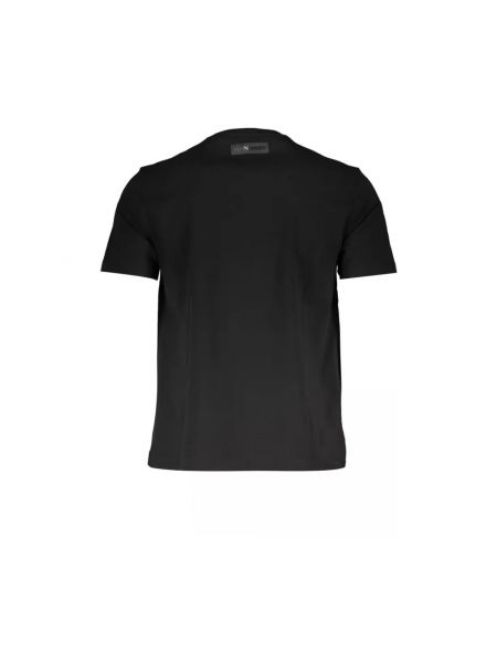 Camiseta deportiva de algodón con estampado Plein Sport negro