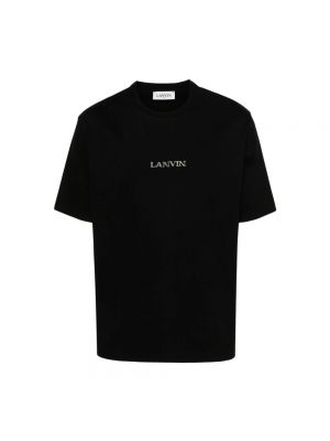 Koszulka z dżerseju Lanvin czarna