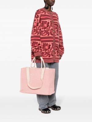 Shopper soma ar izšuvumiem Marni rozā