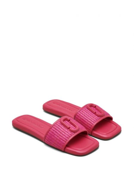 Pletené sandály Marc Jacobs růžové