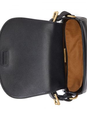 Кожаная мини сумочка Lauren Ralph Lauren черная