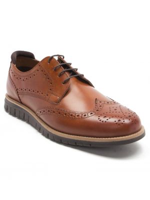 Формальные кожаные туфли-броги дерби на шнуровке 'Travis' Thomas Crick коричневый