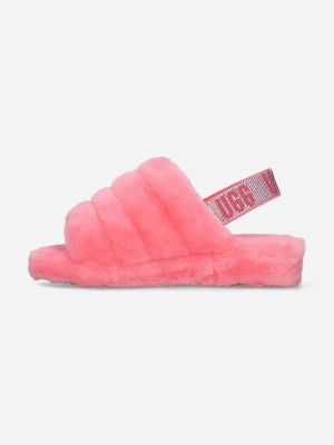 Vlněné pantofle Ugg růžové