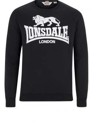 Bluza dresowa slim fit Lonsdale czarna