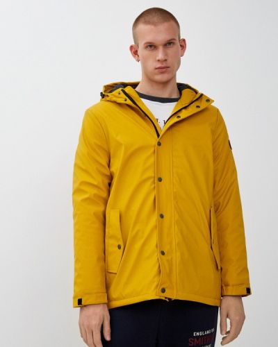 Желтая утепленная кожаная куртка Smithy's