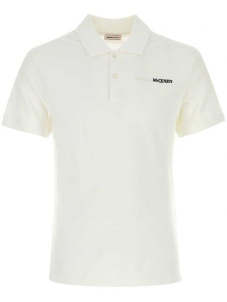 Poloshirt Alexander Mcqueen hvid