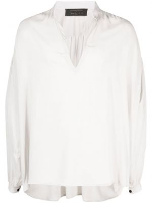 Риза с v-образно деколте Atu Body Couture сиво