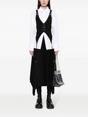Vlněná vesta s přezkou Noir Kei Ninomiya