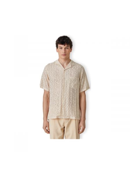Koszula z długim rękawem flanelowa Portuguese Flannel beżowa