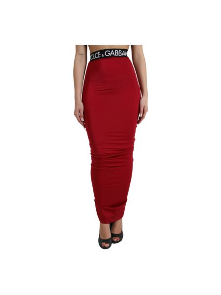 Spódnica ołówkowa Dolce And Gabbana czerwona