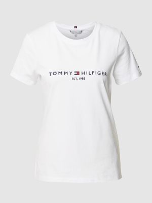 Koszulka bawełniana Tommy Hilfiger biała