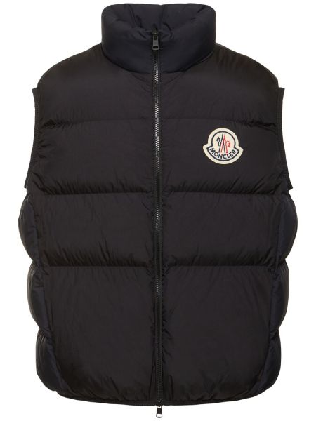 Alas nylon tikattu liivi Moncler musta