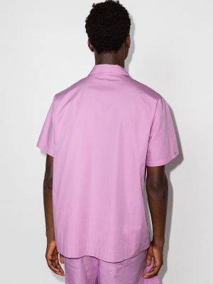 Koszula bawełniana Tekla fioletowa
