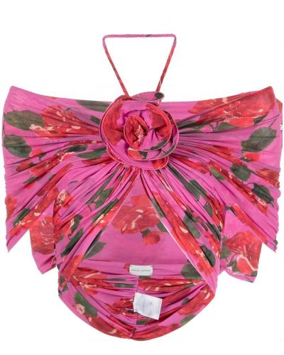 Floral topp Magda Butrym rosa