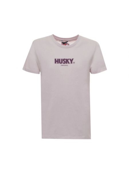 Koszulka bawełniana Husky Original różowa
