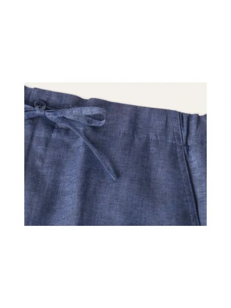 Pantalones cortos de lino Loro Piana azul