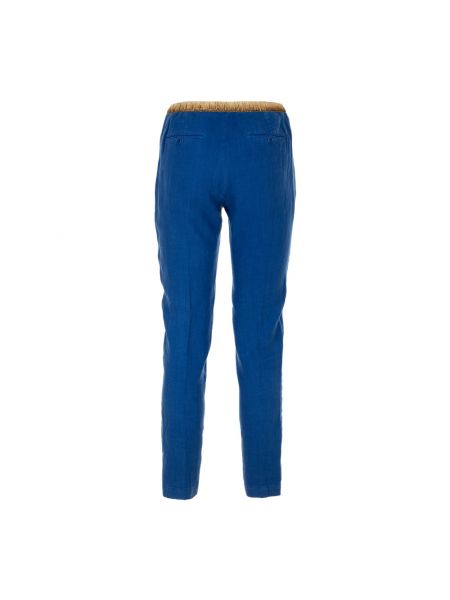Spodnie slim fit Hartford niebieskie