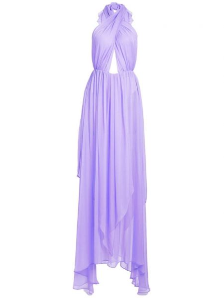 Копринена вечерна рокля Retrofete виолетово