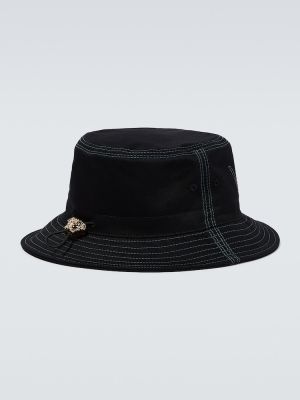 Kokvilnas cepure Versace melns