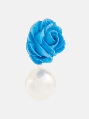 Pendientes con perlas Magda Butrym azul