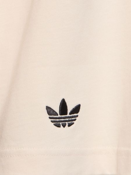 Puuvillased t-särk Adidas Originals valge
