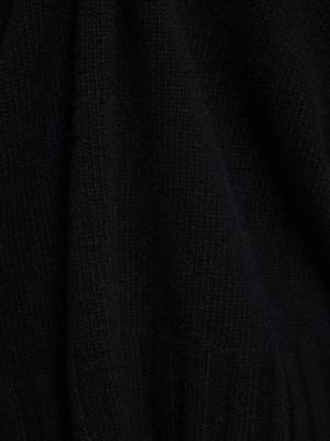 Sweter wełniany z dekoltem w serek Made In Tomboy czarny