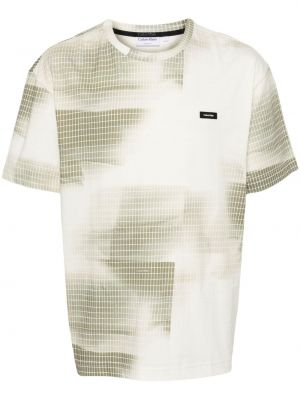 Тениска с принт с абстрактен десен Calvin Klein