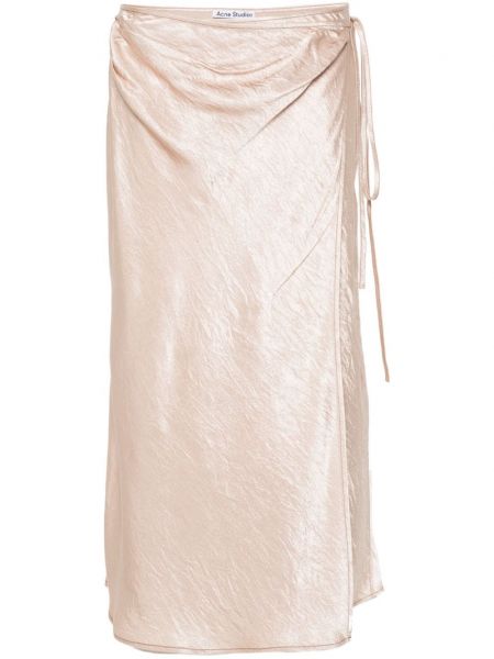 Satin wickelrock Acne Studios beige