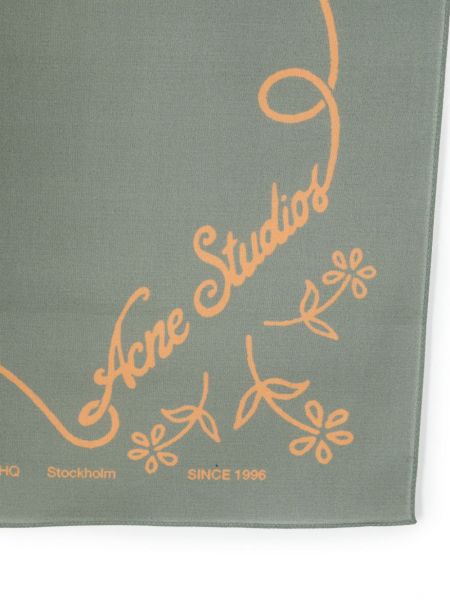 Schal mit print Acne Studios rot