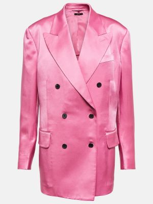 Saténové sako Tom Ford ružová