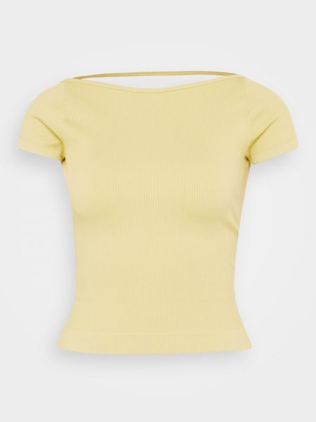 Koszulka z nadrukiem Bdg Urban Outfitters żółta