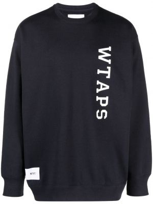 Sweatshirt aus baumwoll mit print Wtaps blau