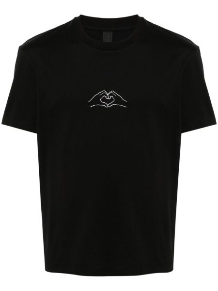T-krekls ar apdruku ar sirsniņām Neil Barrett melns