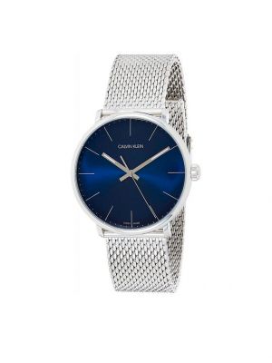 Digitální hodinky Calvin Klein stříbrné
