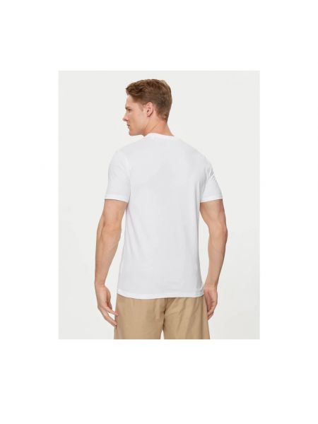 Camiseta con bordado de algodón Guess blanco