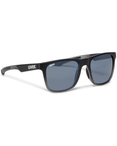 Прозорі окуляри сонцезахисні Uvex чорні