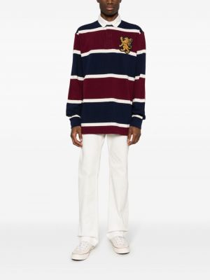 Dryžuotas medvilninis polo marškinėliai Polo Ralph Lauren