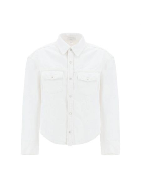 Kurtka jeansowa oversize z kieszeniami Wardrobe.nyc biała