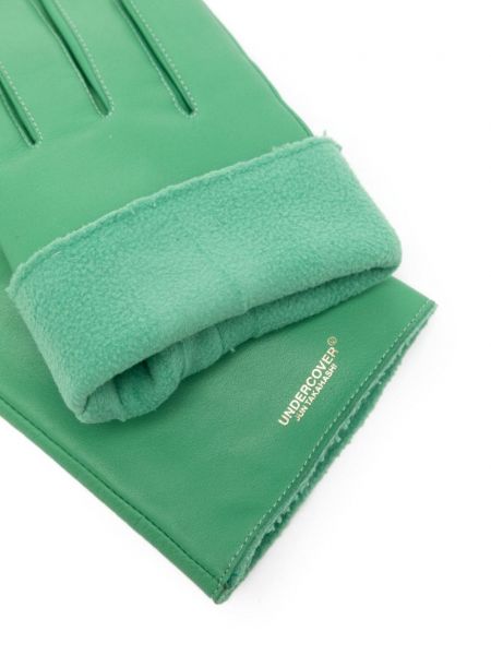 Leder handschuh Undercover grün