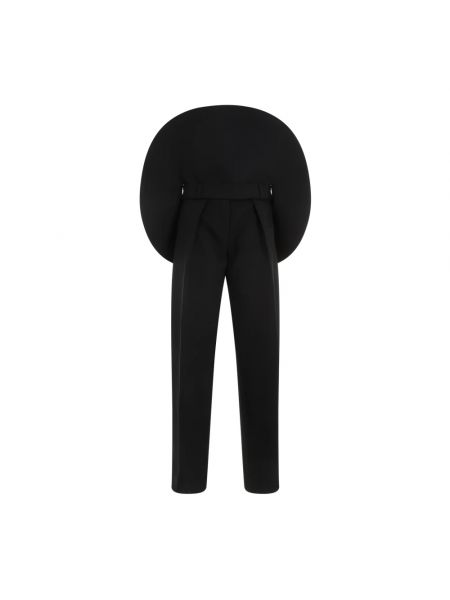 Czarne proste spodnie Jacquemus