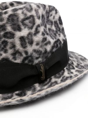 Filz mütze mit leopardenmuster Borsalino