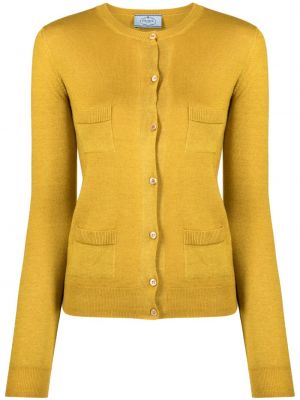 Кашмирен жилетка Prada Pre-owned жълто