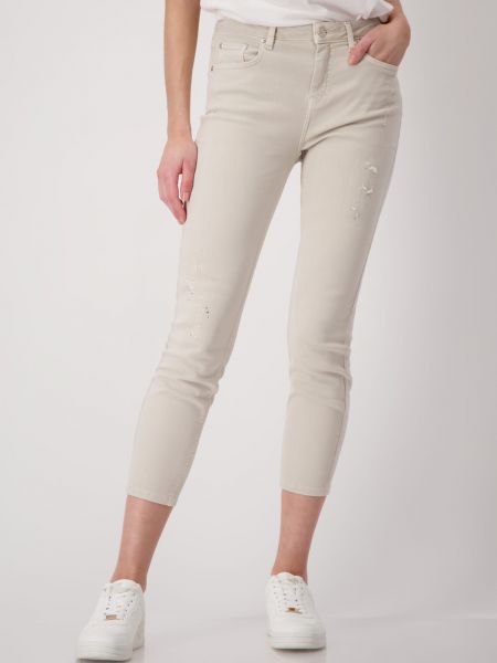 Vlnené džínsy Monari biela