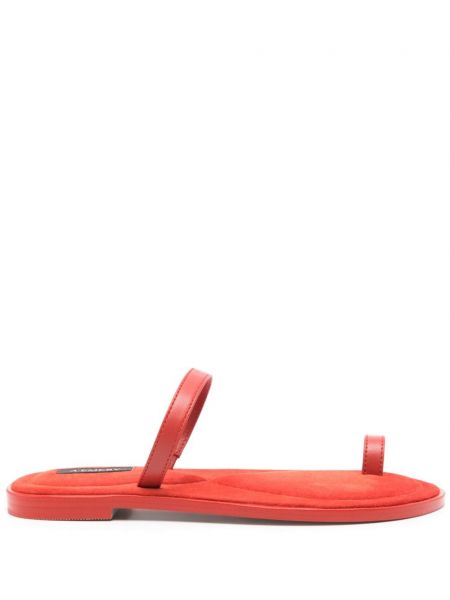 Kožené sandále A.emery červená