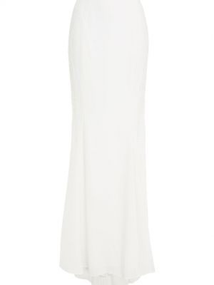 Кружевная длинная юбка из крепа Catherine Deane белая