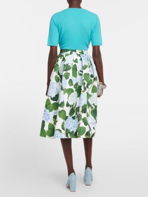 Midi suknja s cvjetnim printom Oscar De La Renta