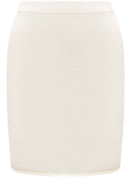 Плетена памучна пола 12 Storeez бяло