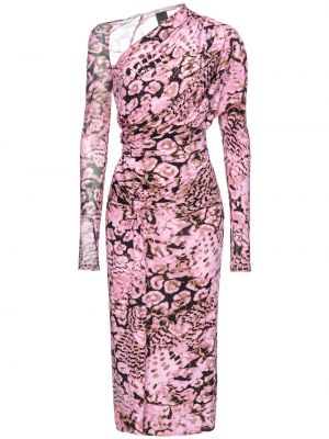 Φλοράλ μίντι φόρεμα με σχέδιο Pinko